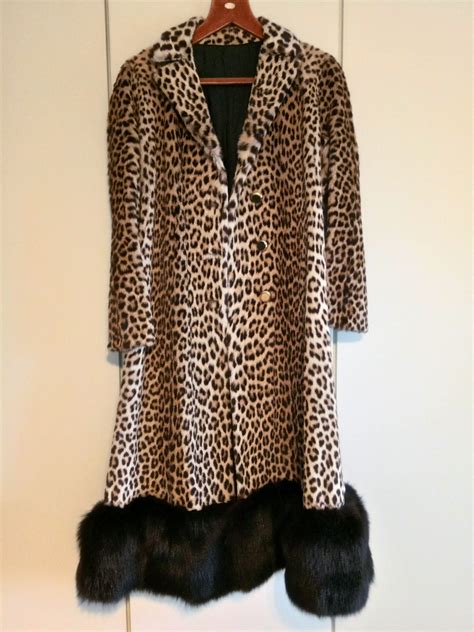 leopard real fur coat|vintage leopard print fur coat.